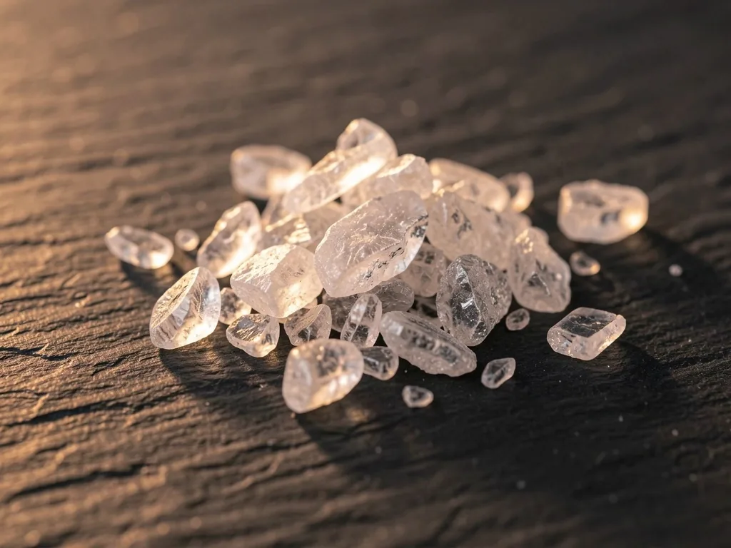 Magnesium crystals macro